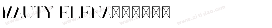 Mauty Elena字体转换